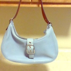 Coach blue leather purse